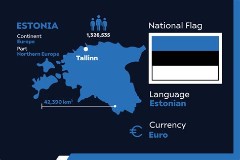 Estonia Infographic Map 8020871 Vector Art At Vecteezy