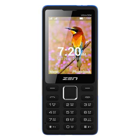 Buy Zen Ultra 504 Dual Sim Feature Phone Black And Blue Price In