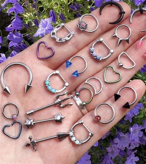 Colourfull Piercing In 2022 Cute Septum Rings Body Jewelry Piercing