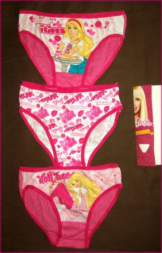 3 Pack Size 6 8 Barbie Girls Briefs Cotton Undies Pink Underwear New Ebay