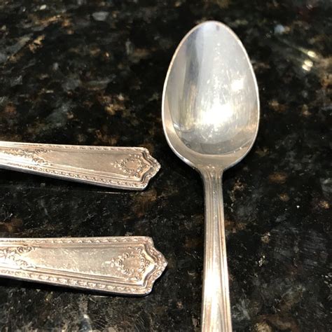 1920s Rogers And Bro A1 Silver Plated Dessert Spoons Set Of 6 Chairish