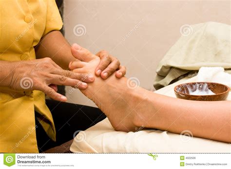 Foot Massage In Spa Royalty Free Stock Image Image 4022506