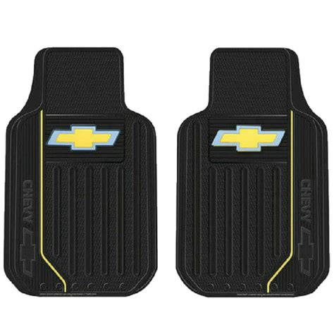 New 2pcs Chevy Elite Bowtie Logo Car Truck Front All Weather Rubber