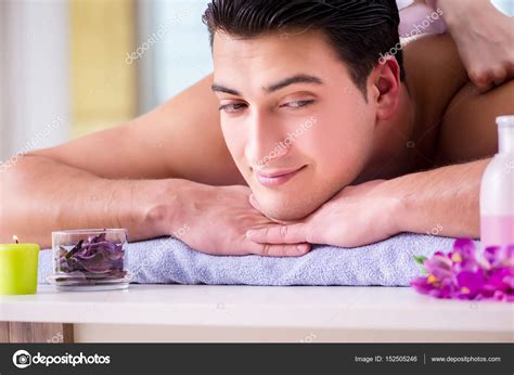 Handsome Man In Spa Massage Concept Stock Photo By Elnur