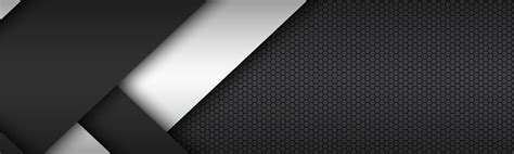 Black And White Layers Above Each Other Header Modern Material Design