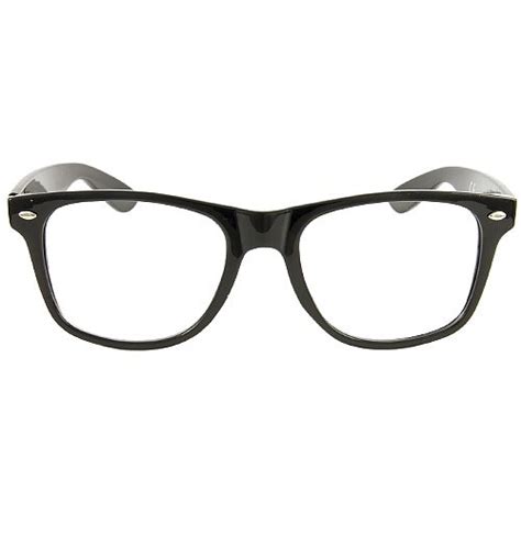 Black Clear Geek Glasses