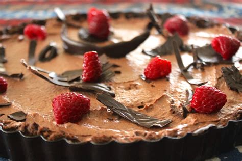 Smooth and heavenly chocolate mousse. No Bake Raspberry Chocolate Mousse Tart - Hot Chocolate Hits