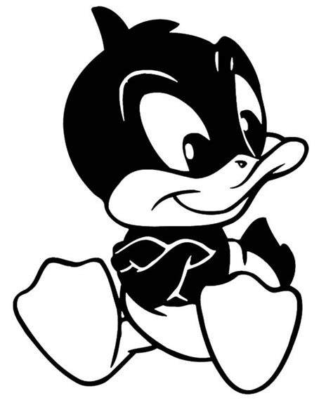 Baby Daffy Duck Looney Tunes Coloring Pages Netart Baby Looney