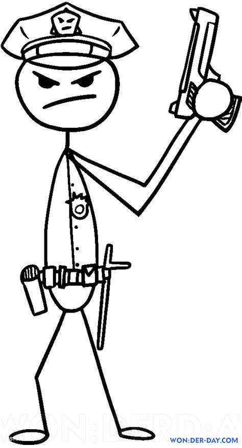 Stickman Coloring Page Coloring Home