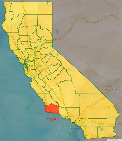 Map Of Santa Barbara County California Địa Ốc Thông Thái