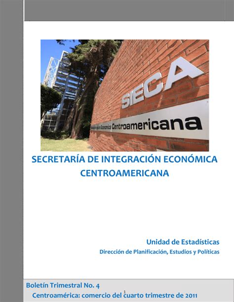 Secretaría De Integración Económica Centroamericana Sieca