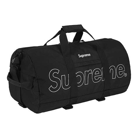 Supreme Duffle Bag Fw18 Black Streetwear Official