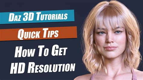 Daz 3d Tutorial How To Get High Resolution Models Youtube