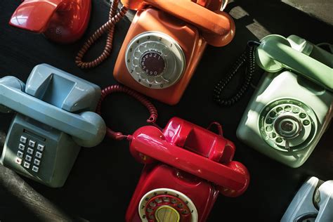 Vintage Colourful Telephone Shoot Royalty Free Stock Photo 48673
