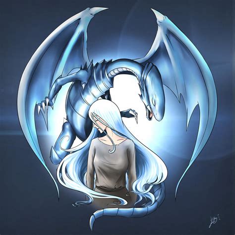Fan Art Kisara And Blue Eyes White Dragon By Slothyamphawa On Deviantart
