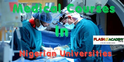 Medical Courses In Nigerian Universities Full List 2021 Learnallinfo