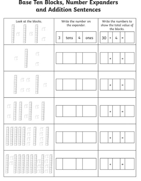This premium worksheet bundle contains 10 activities to challenge your students and help them understand the tens and ones. Addition tens and ones worksheet