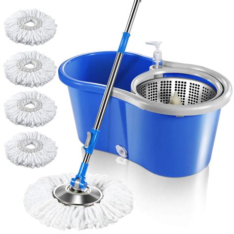 Buy Mastertop Easy Wring Spin Mop And Bucket System 360 Spin Mop