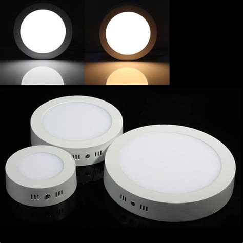 Surface Mounted Led Panel Downlight 6w 12w 18w Round Led Ceiling Lamp