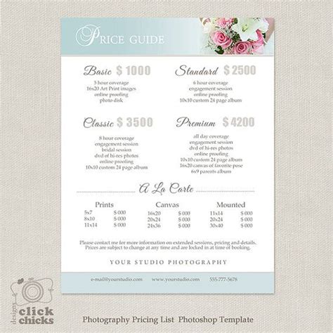 We did not find results for: Wedding Photography Package Pricing List Template - Photography Pricing Guide - Price List ...