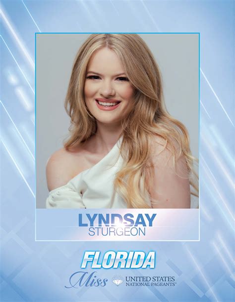 Lyndsay Sturgeon Miss Florida United States 2021 United States National Pageants