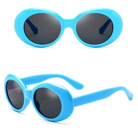 Accessories Blue Retro Clout Goggles Sunglasses Rapper Oval Poshmark