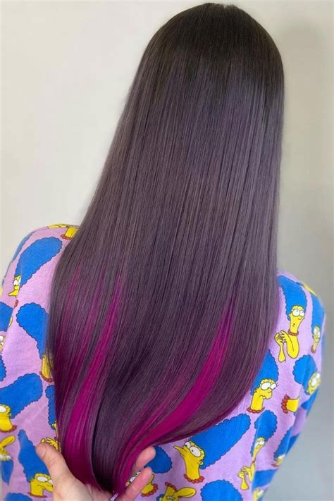 The Magical Power Of Vibrant Underdye Hair Trend Love Hairstyles