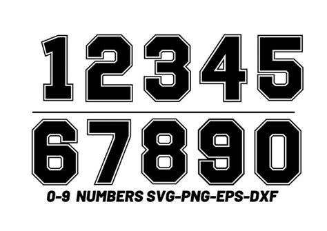 Collage Number Svg Varsity Font Svg Shirt Number Football Etsy Australia