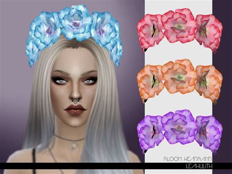 Bloom Headband By Leah Lilith At Tsr Sims 4 Updates Sims Sims 4