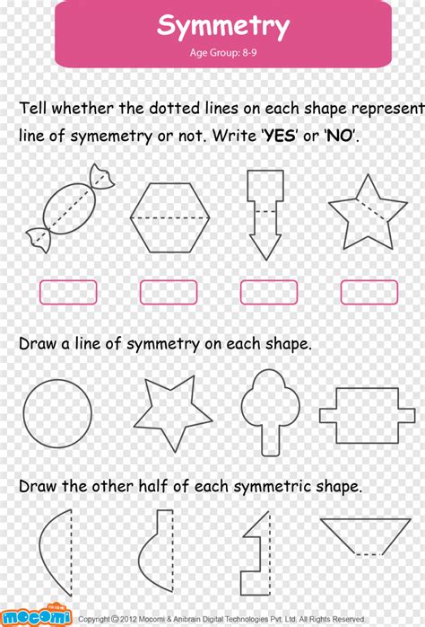Lines Of Symmetry Worksheet Worksheet On Line Symmetry Geometry