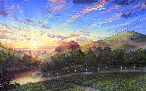 Anime Wallpaper Landscape Anime Hd Wallpaper And Backgrounds Aniam Org