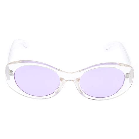 round mod sunglasses clear claire s us