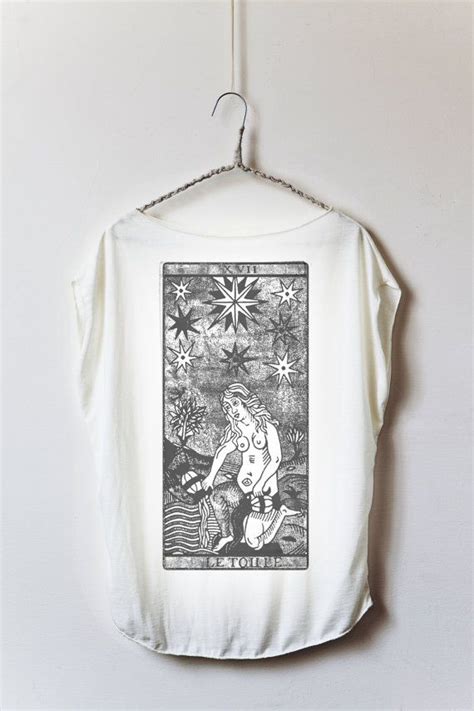 Maybe you would like to learn more about one of these? tarot card shirt : card 17 - The Star | Tarot tees, Tarot, Tarot cards