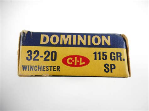 Dominion 32 20 Winchester Ammo Switzers Auction