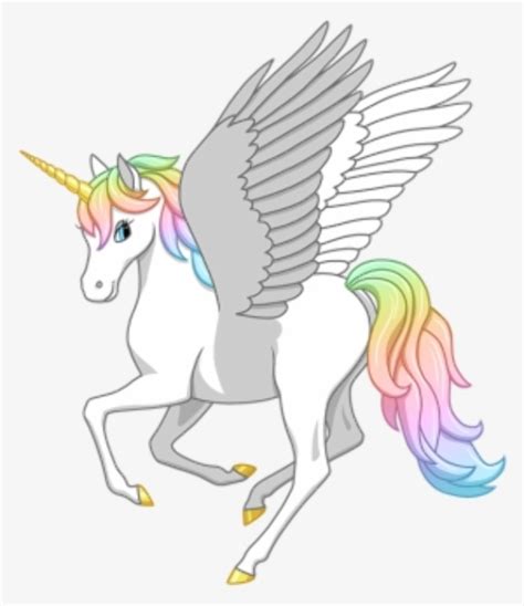 Unicorn Flying With Wings Vector Cartoon Clipart Illustration Unicorn Images And Photos Finder