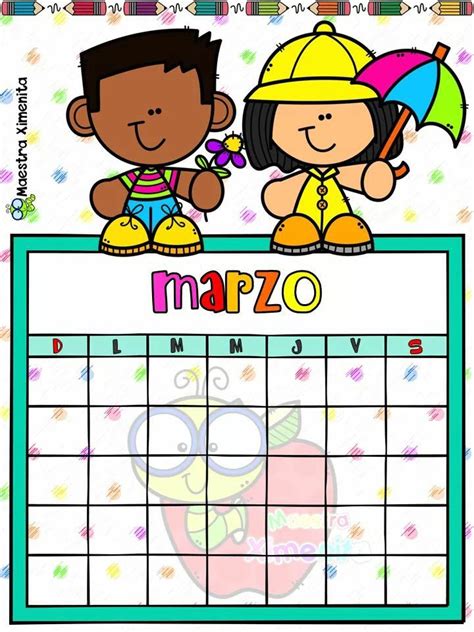 Calendarios 2017 De Niños Para Imprimir ¡divertidos Y Educativos