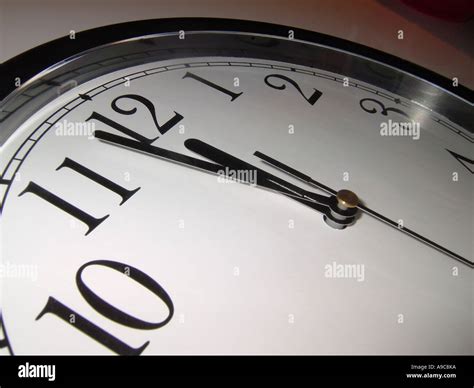 Approaching Twelve Oclock Stock Photo Alamy