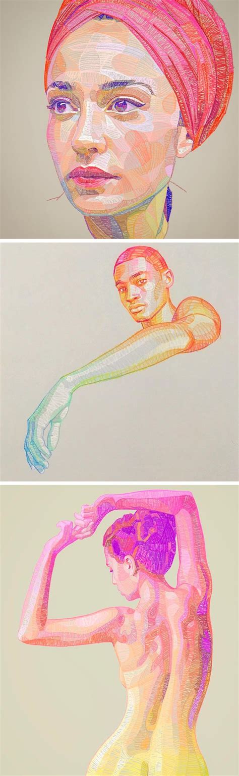 Prismatic Portraits By Lui Ferreyra Form A Collision Of Geometry And