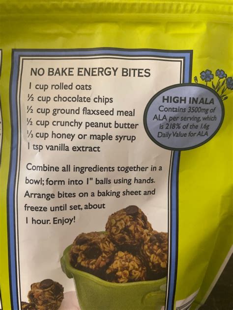 No Bake Energy Bites Directions Calories Nutrition More Fooducate