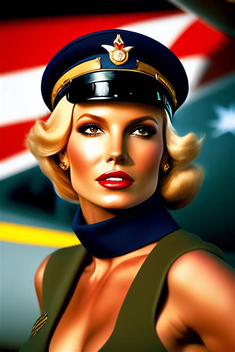 Lexica Air Force Captain In The With Pilot Cap Pinup Britney Spears