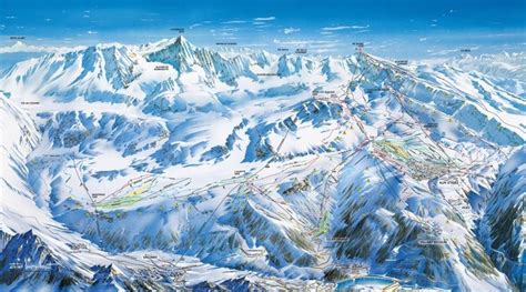 Alpe D Huez Grand Domaine Ski Map Domaine Skiing Grands