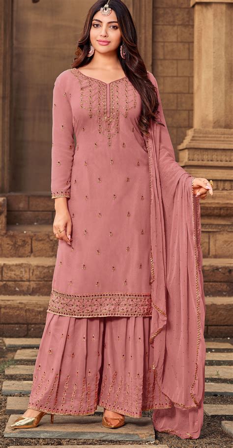 Pink Sharara Suit For Women Party Wear Sharara Dress For Party