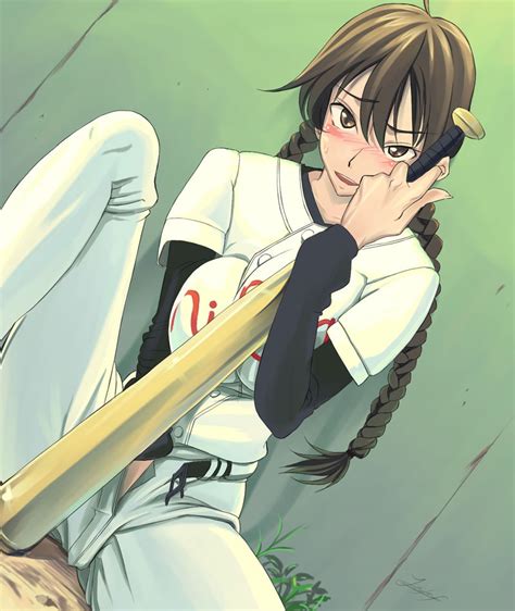 Jajala Momoe Maria Ookiku Furikabutte 00s 1girl Baseball Baseball