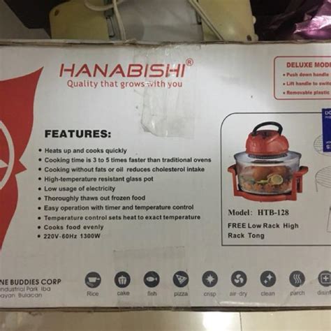 Hanabishi Htb 128 Turbo Broiler Red Deluxe Model Tv And Home