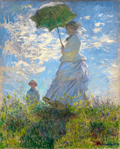 Mujer Con Sombrilla Claude Monet Historia Arte Ha