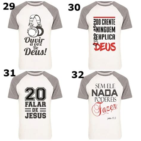 Kit Com 10 Camisas Evangélicas Com Dizeres Biblícos Elo7