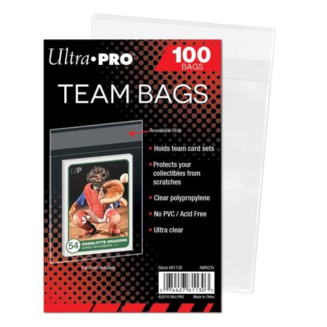 Ultra Pro Card Sleeves Team Bags Icons Of Sport