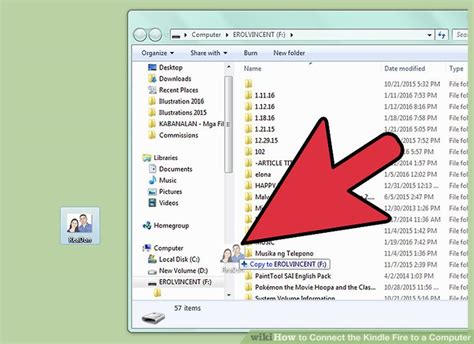 You will not be able to do it directly from the kindle except possibly using. 3 Ways to Connect the Kindle Fire to a Computer - wikiHow