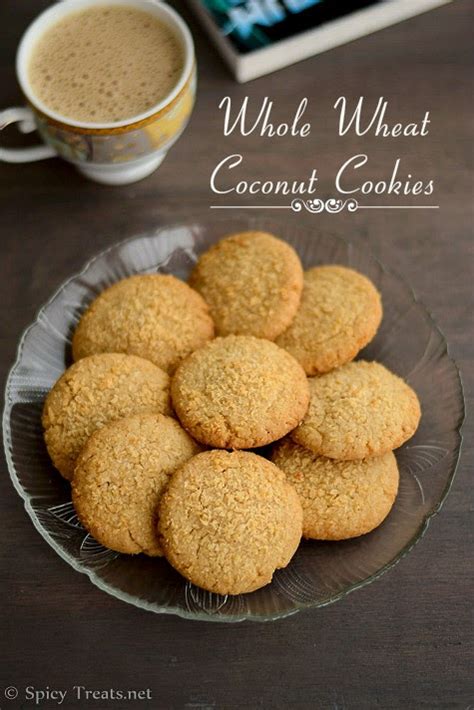 Spicy Treats Whole Wheat Coconut Cookies Eggless Wheat Coconut