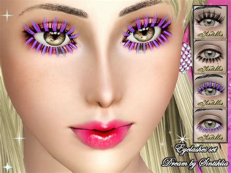 Eyelashes Set Dream By Sintiklia For Sims 3